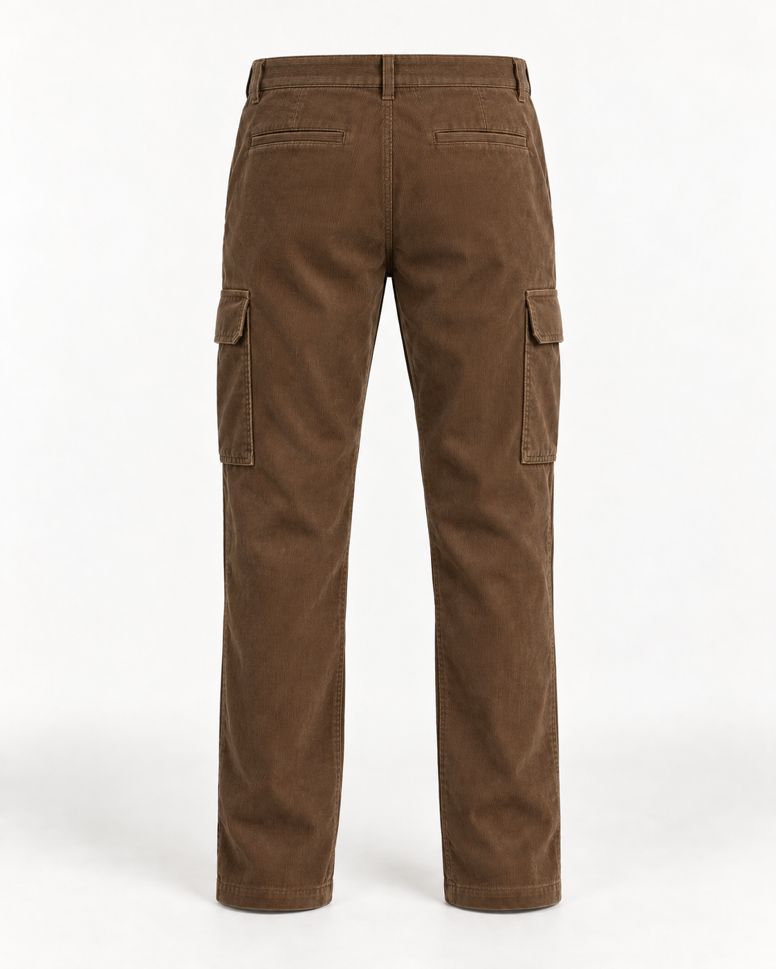 Cargo Trousers Rugged Heritage in tobacco brown, back view