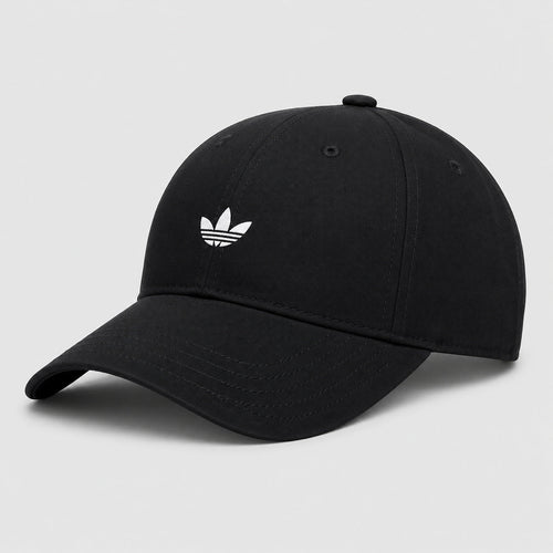 KELDEN classic black streetwear baseball cap with embroidered front detail