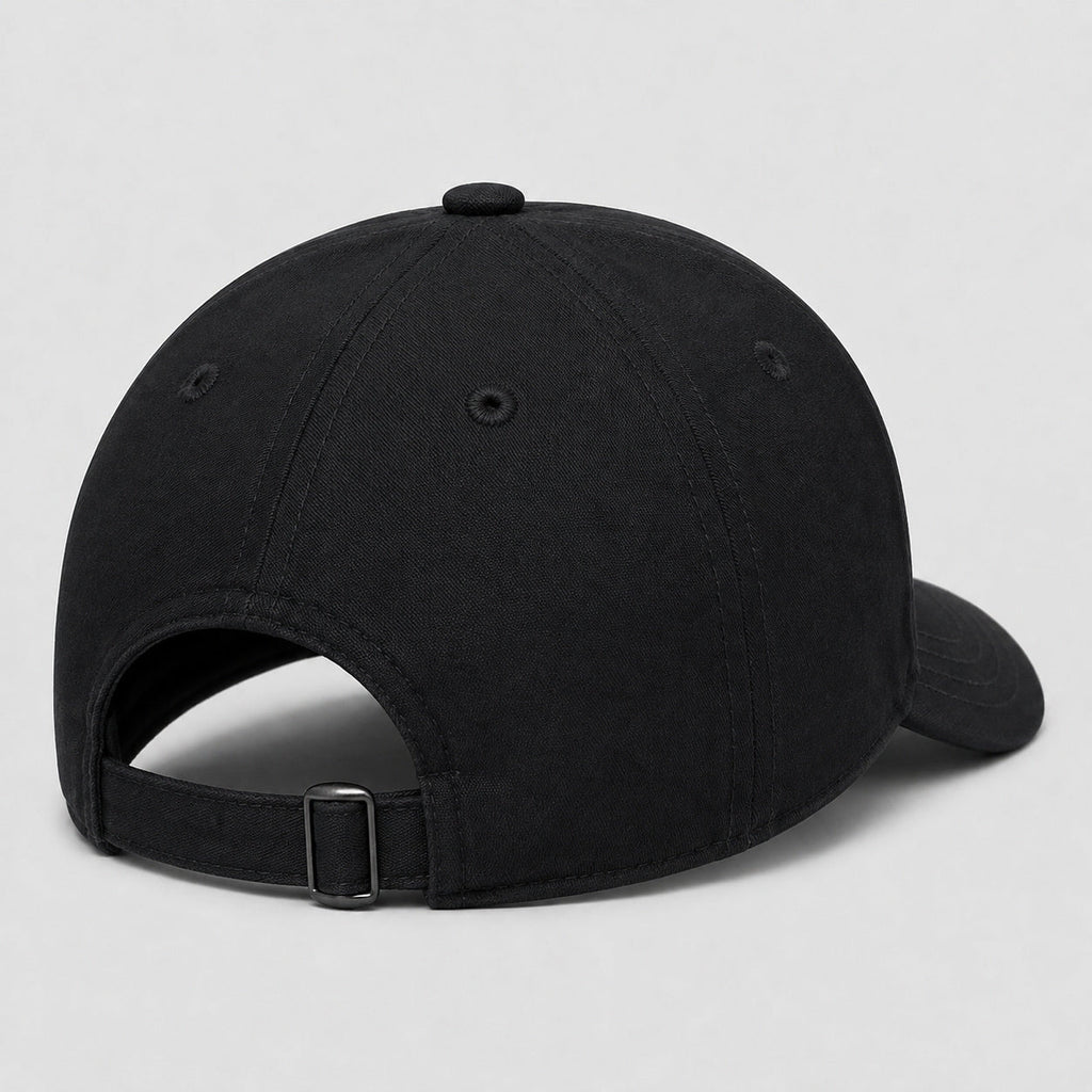 KELDEN classic black streetwear baseball cap with embroidered front detail