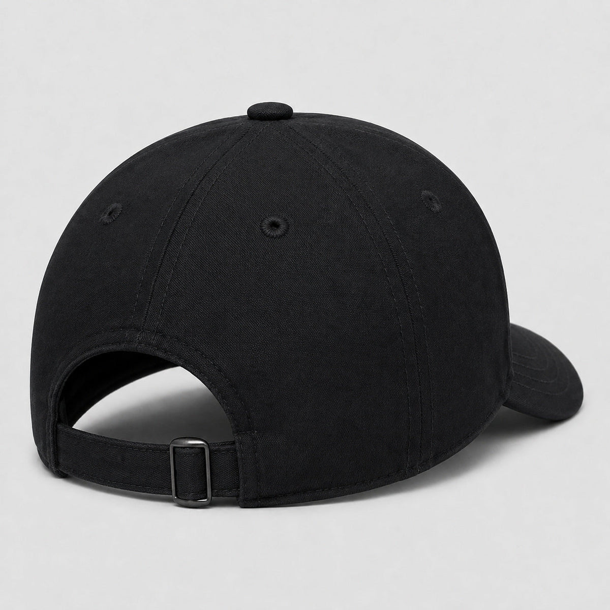 KELDEN classic black streetwear baseball cap with embroidered front detail