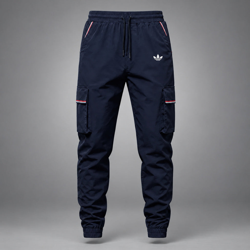 KELDEN men's classic cargo joggers, tapered streetwear fit