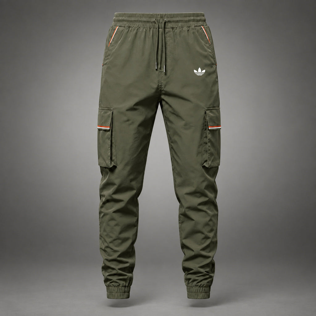 KELDEN men's classic cargo joggers, tapered streetwear fit