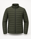 Quilted Jacket Light Urban in dark olive, front view